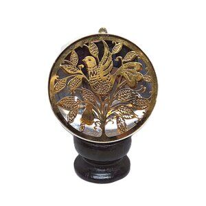 Vintage Oneida Silver Plate Partridge Ornament 12 Days Christmas Pear Tree 2.5"